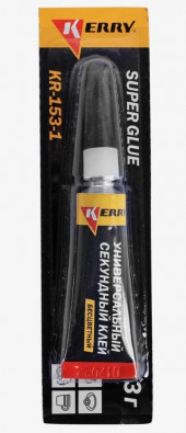 KERRY Универсальный секундный клей гель SUPER GLUE GEL 3гр. (1*12) KERRY Универсальный секундный клей гель SUPER GLUE GEL 3гр. (1*12)