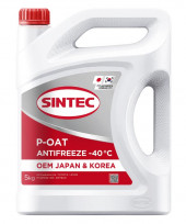 Антифриз A-40 Sintec OEM Japan&Korea P-OAT red (красный) 5кг (1*4шт) Антифриз A-40 Sintec OEM Japan&Korea P-OAT red (красный) 5кг (1*4шт)