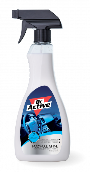 Sintec Dr. Active Полироль для кожи, резины и пластика "Polyrole Shine"   500 мл триггер (1*12шт)