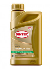 Масло мотор. SINTEC PREMIUM 9000 SAE 0W20 API SN Plus, С5 (1л) 1*12шт Масло мотор. SINTEC PREMIUM 9000 SAE 0W20 API SN Plus, С5 (1л) 1*12шт
