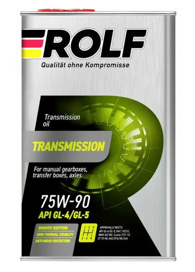 Масло трансм. ROLF Transmission SAE 75W90 API GL-4/GL-5 (1л) 1*12шт