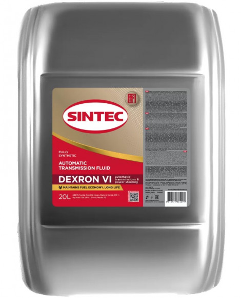 Масло трансм. SINTEC  ATF VI  20л