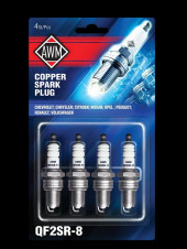 Свечи зажигания AWM QF2SR-8, медь, блистер (4 шт) Свечи зажигания AWM QF2SR-8, медь, блистер (4 шт)