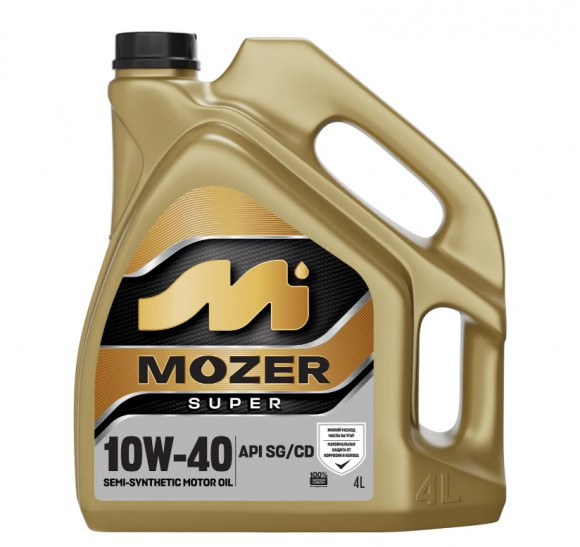 Масло мотор. 10w40 MOZER Super SG/CD  4л Масло мотор. 10w40 MOZER Super SG/CD  4л