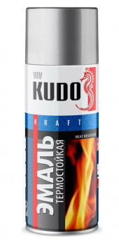 KUDO Эмаль Термостойкая Серебристая 5001 (1*12шт)