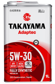 Масло мотор. 5W30 TAKAYAMA Adaptec A5/B5 SP/CF 1л (1*12шт) Масло мотор. 5W30 TAKAYAMA Adaptec A5/B5 SP/CF 1л (1*12шт)
