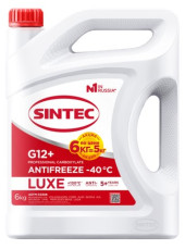 АКЦИЯ Антифриз A-40 Sintec Luxe G12+ (красный) (6 кг) Акция 6кг по цене 5кг 1*3шт АКЦИЯ Антифриз A-40 Sintec Luxe G12+ (красный) (6 кг) Акция 6кг по цене 5кг 1*3шт