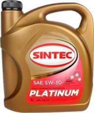 Масло мотор. SINTEC PLATINUM SAE 5W30 API SP, ACEA C2/C3 4л Масло мотор. SINTEC PLATINUM SAE 5W30 API SP, ACEA C2/C3 4л