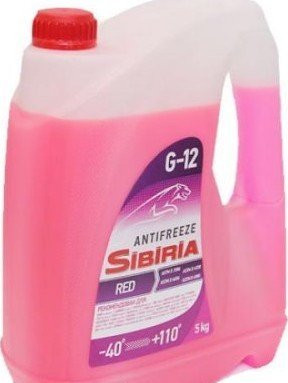 Антифриз A-40 SIBIRIA G-12+ (КРАСНЫЙ) 5кг (1*3шт)