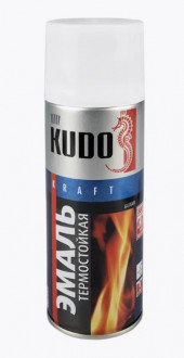 KUDO Эмаль Термостойкая Белая 5003 (1*12шт)