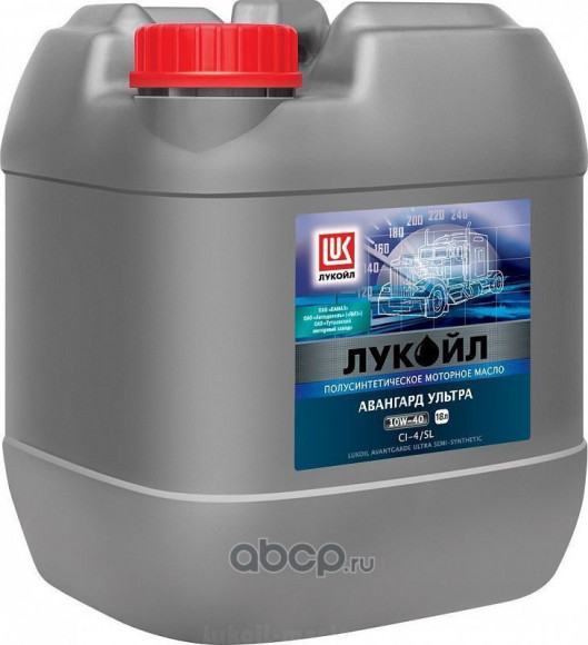 Масло мотор. 15W40 ЛУКОЙЛ АВАНГАРД Ультра CI-4/SL  (20л) пласт.3052075