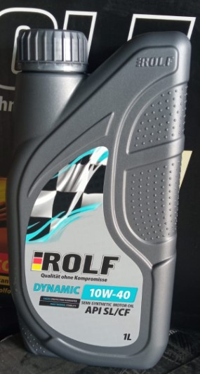 Масло мотор. ROLF Dynamic SAE 10W40 API SL/CF (п/синт.) ПЛАСТИК 1л (1*12шт) Масло мотор. ROLF Dynamic SAE 10W40 API SL/CF (п/синт.) ПЛАСТИК 1л (1*12шт)