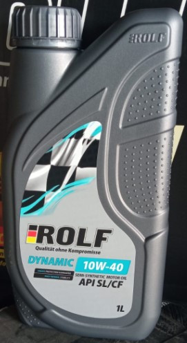Масло мотор. ROLF Dynamic SAE 10W40 API SL/CF (п/синт.) ПЛАСТИК 1л (1*12шт) Масло мотор. ROLF Dynamic SAE 10W40 API SL/CF (п/синт.) ПЛАСТИК 1л (1*12шт)