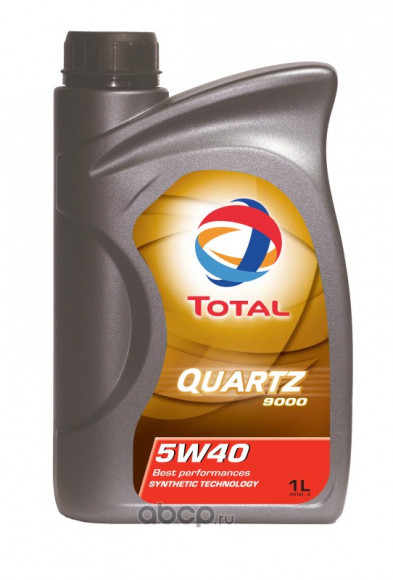 Масло мотор.  5W40 TOTAL QUARTZ 9000 ENERGY API SN/CF ACEA А3/B4 пластик (1 л.) 1*12 шт.