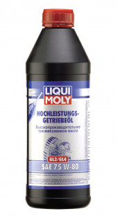 Масло трансм. 75W80 Liqui Moly Hochleistungs-Getriebeoil GL-3/GL-4 пластик (1 л.) 1*6 шт. (7584) Масло трансм. 75W80 Liqui Moly Hochleistungs-Getriebeoil GL-3/GL-4 пластик (1 л.) 1*6 шт. (7584)