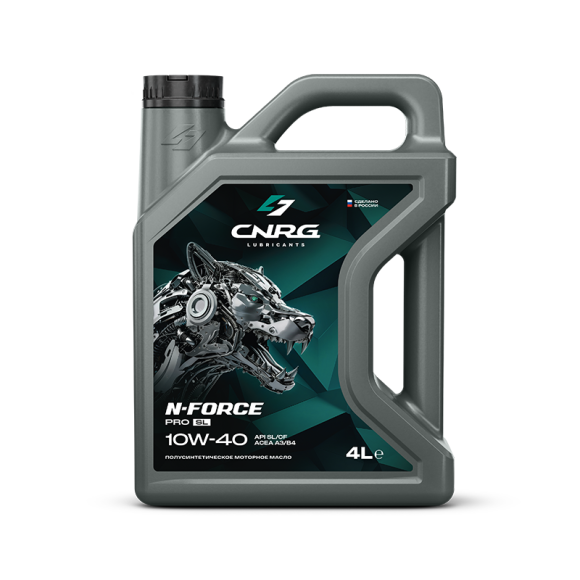 Масло мотор.CNRG N-Force Pro SL 10W-40 SL/CF, A3/B4 (4 л) 1*4шт Масло мотор.CNRG N-Force Pro SL 10W-40 SL/CF, A3/B4 (4 л) 1*4шт