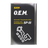 Масло трансм. ATF SP-III MANNOL 8209 O.E.M. синтет (1л.) 1*20шт. Масло трансм. ATF SP-III MANNOL 8209 O.E.M. синтет (1л.) 1*20шт.