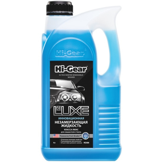 HI-GEAR Жидкость незамерзающая HI-TECH Winter (-25) 4л. 1*3шт.