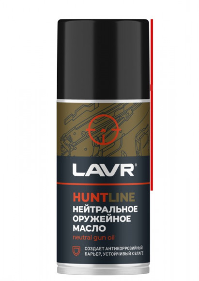 Ln3805 Нейтральное оружейное масло LAVR HUNTLINE (210 мл) 1*12