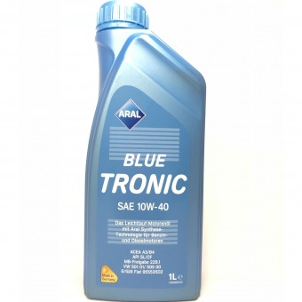 Масло мотор. 10W40 Aral Blue Tronic (1 л.) пластик 1*12 шт.