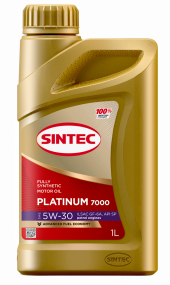 Масло мотор. SINTEC PLATINUM 7000 SAE 5W30 ILSAC GF-6 API 1л (1*12шт) Масло мотор. SINTEC PLATINUM 7000 SAE 5W30 ILSAC GF-6 API 1л (1*12шт)