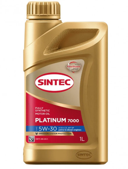 Масло мотор. SINTEC PLATINUM 7000 SAE 5W30 ACEA C3 API SP 1л (1*12шт)