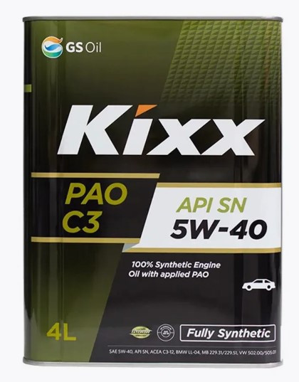 Масло мотор. 5W40 Kixx PAO SN C3 металл (4 л.) 1*4 шт. Масло мотор. 5W40 Kixx PAO SN C3 металл (4 л.) 1*4 шт.