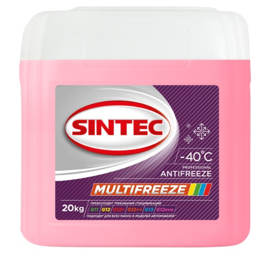 Антифриз A-40 Sintec MULTI FREEZE Violet20кг