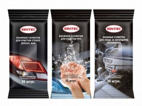 Sintec Влажные салфетки для ухода за интерьером 30шт 1*48шт