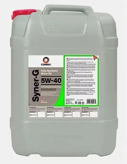 Масло мотор.  5W40 COMMA Syner-G SN/CF A3/B4 пластик (20 л.)