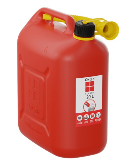 Канистра ГСМ Oktan,Классик,20л (Красный)