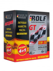 Масло мотор. ROLF 3-SYNTHETIC SAE 5W30 ACEA A3/B4 4л+1л (1*3шт) Масло мотор. ROLF 3-SYNTHETIC SAE 5W30 ACEA A3/B4 4л+1л (1*3шт)