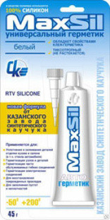 Автогерметик-клей белый (60г) MAXSIL (1*100шт) Автогерметик-клей белый (60г) MAXSIL (1*100шт)