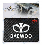 Коврик липучка DAEWOO черный (бел.знач) Коврик липучка DAEWOO черный (бел.знач)