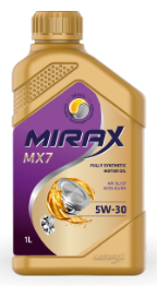 Масло моторное MIRAX MX7 5W30 ACEA A5/B5 API SP 1л (1*12шт) Масло моторное MIRAX MX7 5W30 ACEA A5/B5 API SP 1л (1*12шт)