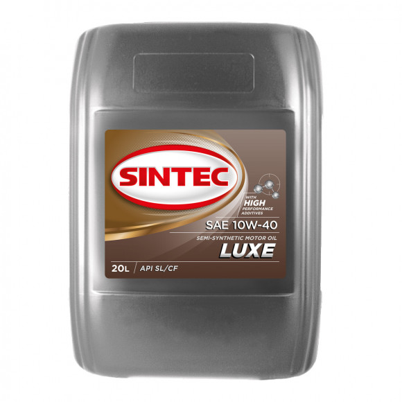 Масло мотор. SINTEC LUXE SAE 10W40 API SL/CF (п/синт)  20л Масло мотор. SINTEC LUXE SAE 10W40 API SL/CF (п/синт)  20л