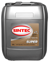 Масло мотор. SINTEC SUPER SAE 10W40 API SG/CD  20л Масло мотор. SINTEC SUPER SAE 10W40 API SG/CD  20л