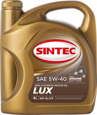 Масло мотор. SINTEC LUXE 5000 SAE 5W40 ACEA A3/B4 API SL/CF 4л (1*4шт)