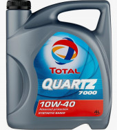 Масло мотор. 10W40 TOTAL QUARTZ 7000 API SN/CF ACEA A3/B4 пластик (4 л.) 1*3 шт (Турция)