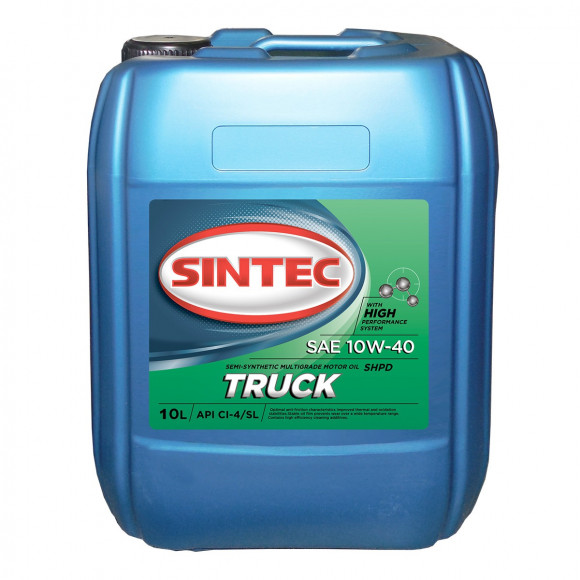 Масло мотор. 10W40 SINTEC TRUCK  CI-4/SL  (10л)