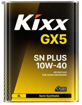 Масло мотор. 10W40 Kixx GX5 SN PLUS металл (4 л.) 1*4 шт. Масло мотор. 10W40 Kixx GX5 SN PLUS металл (4 л.) 1*4 шт.