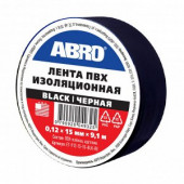Изолента ABRO черная 0,19*20yd (18,2м) 1*10 шт. (ET9121820BLKRW) Изолента ABRO черная 0,19*20yd (18,2м) 1*10 шт. (ET9121820BLKRW)