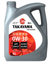 Масло мотор.  0W30 TAKAYAMA  A5/B5 SP/CF  4л (1*4шт)