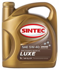 Масло мотор. SINTEC LUXE SAE 5W40  API SL/CF(5л) 1*4 Масло мотор. SINTEC LUXE SAE 5W40  API SL/CF(5л) 1*4