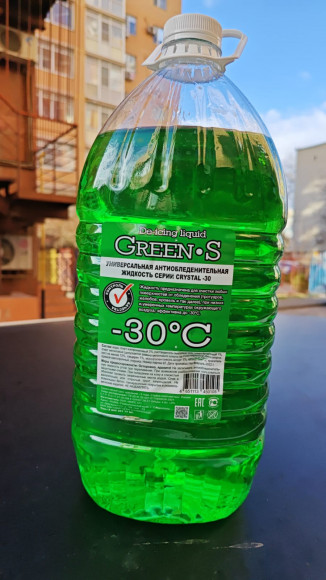 Жидкость универсальная антиобледенительная CRYSTAL G-S 25% (-30С) 4.6л. ПЭТ ЗЕЛЕНАЯ Жидкость универсальная антиобледенительная CRYSTAL G-S 25% (-30С) 4.6л. ПЭТ ЗЕЛЕНАЯ