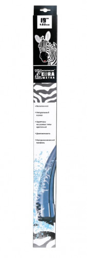 Щетка стеклоочистителя БЕСКАРКАСНАЯ Azard "ZEBRA" (19'/480мм) /к-т 1 шт./ Щетка стеклоочистителя БЕСКАРКАСНАЯ Azard "ZEBRA" (19'/480мм) /к-т 1 шт./