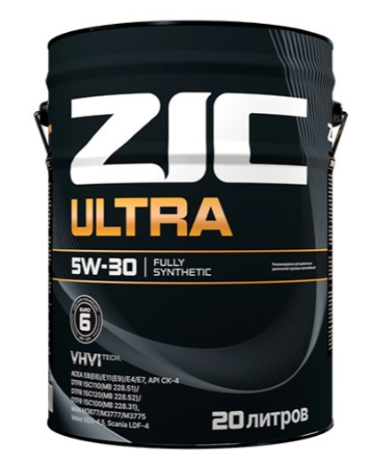 Масло мотор.  5W30 ZIC ULTRA CK-4/CJ-4  E8/E11/E4/E7 металл 20 л.