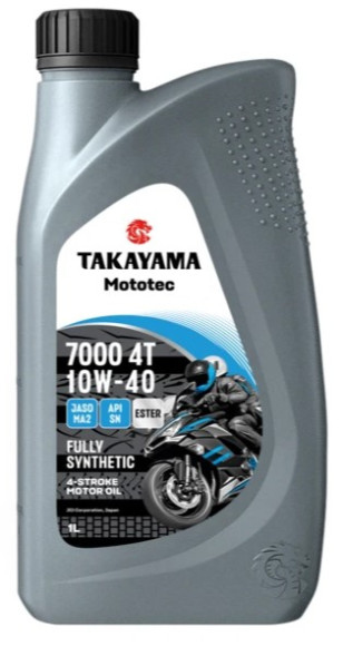 Масло моторное TAKAYAMA Mototec 7000 4T SAE 10W-40 API SN JASO MA-2 (1л) 1*12шт Масло моторное TAKAYAMA Mototec 7000 4T SAE 10W-40 API SN JASO MA-2 (1л) 1*12шт