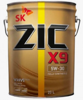 Масло мотор.  5W30 ZIC X9 API SL ACEA A3/B4 (синт.) 20 л. металл