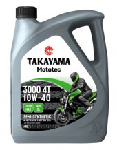 АКЦИЯ 4л по цене 3л Масло мотор. 4T 10W-40 TAKAYAMA Mototec 3000 SL JASO MA-2 (4л) 1*4шт АКЦИЯ 4л по цене 3л Масло мотор. 4T 10W-40 TAKAYAMA Mototec 3000 SL JASO MA-2 (4л) 1*4шт